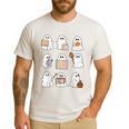 Ghost Speech Therapy Teacher Spooky Season Halloween Men's Casual T-Shirt White