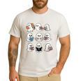 Ghosts With Books Library Halloween Men Women Kids Teacher Men's Casual T-Shirt White