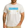 Grammar Police Comma Unit English Teacher Grammar Teacher For Men Women Men's Casual T-Shirt White