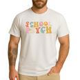 Groovy Retro School Psych Teacher School Psychologist For Men Women Girls Kids Men's Casual T-Shirt White Groovy Retro School Psych Teacher School Psychologist For Men Women Girls Kids Men's Casual T-Shirt White
