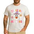 Groovy Teaching My Boos Teacher Ghost Halloween Teacher Men's Casual T-Shirt White Groovy Teaching My Boos Teacher Ghost Halloween Teacher Men's Casual T-Shirt White
