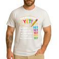 Growth Mindset Teacher Power Of Yet Inspirational Men's Casual T-Shirt White