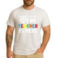 Gym Teacher Back To School Teacher Shirts For Men Women Girls Kids Men's Casual T-Shirt White