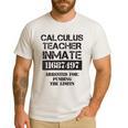Halloween Calculus Teacher Prisoner Costume Men's Casual T-Shirt White