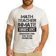 Halloween Math Teacher Prisoner Costume Men's Casual T-Shirt White Halloween Math Teacher Prisoner Costume Men's Casual T-Shirt White