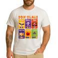 Halloween Spooky Syllable Types Teacher Educational Men's Casual T-Shirt White Halloween Spooky Syllable Types Teacher Educational Men's Casual T-Shirt White