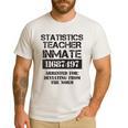 Halloween Statistics Teacher Prisoner Costume Men's Casual T-Shirt White Halloween Statistics Teacher Prisoner Costume Men's Casual T-Shirt White