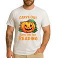 Halloween Teacher Librarian Pumpkin Reading Books Men Women Kids Men's Casual T-Shirt White Halloween Teacher Librarian Pumpkin Reading Books Men Women Kids Men's Casual T-Shirt White