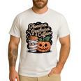 Halloween Teacher Phonemes Graphemes Caffeine Coffee Lover Men's Casual T-Shirt White Halloween Teacher Phonemes Graphemes Caffeine Coffee Lover Men's Casual T-Shirt White