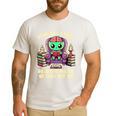 Halloween Teacher Zombie Reading Is Good For Brains Men's Casual T-Shirt White Halloween Teacher Zombie Reading Is Good For Brains Men's Casual T-Shirt White