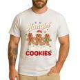 Hangin With My Cookies Gingerbread Man Xmas Teacher Men's Casual T-Shirt White Hangin With My Cookies Gingerbread Man Xmas Teacher Men's Casual T-Shirt White