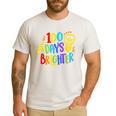 Happy 100th Day Of School 100 Days Brighter Girls Teacher Men's Casual T-Shirt White Happy 100th Day Of School 100 Days Brighter Girls Teacher Men's Casual T-Shirt White