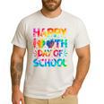 Happy 100th Day Of School Teacher Student 100 Days Tie Dye Men Women Kids Men's Casual T-Shirt White Happy 100th Day Of School Teacher Student 100 Days Tie Dye Men Women Kids Men's Casual T-Shirt White