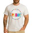 Happy Pi Day Pie Math Coach Teacher Pi Day Lover Nerdy Men's Casual T-Shirt White Happy Pi Day Pie Math Coach Teacher Pi Day Lover Nerdy Men's Casual T-Shirt White