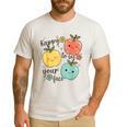 Happy To See Your Face Teacher Apple Men's Casual T-Shirt White Happy To See Your Face Teacher Apple Men's Casual T-Shirt White