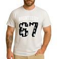 Haunted By 6 7 67 Six Seven Halloween Teacher Mom Men's Casual T-Shirt White Haunted By 6 7 67 Six Seven Halloween Teacher Mom Men's Casual T-Shirt White