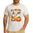 Haunted By 67 Boo Ghost Pumpkin Halloween Teacher Men's Casual T-Shirt White Haunted By 67 Boo Ghost Pumpkin Halloween Teacher Men's Casual T-Shirt White