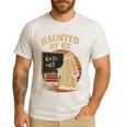 Haunted By 67 Ghost Math Joke Student Halloween Nerd Teacher Men's Casual T-Shirt White Haunted By 67 Ghost Math Joke Student Halloween Nerd Teacher Men's Casual T-Shirt White