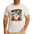 Haunted By 67 Teacher Ghost Pumpkin Halloween Costum Men's Casual T-Shirt White Haunted By 67 Teacher Ghost Pumpkin Halloween Costum Men's Casual T-Shirt White