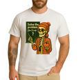 HUGvyn Halloween Skeleton Six Seven 67 Meme PEMDAS Teacher Men's Casual T-Shirt White HUGvyn Halloween Skeleton Six Seven 67 Meme PEMDAS Teacher Men's Casual T-Shirt White