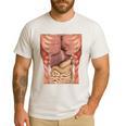 Human Muscles Organs Scary Anatomy Teacher Halloween Costume Men's Casual T-Shirt White Human Muscles Organs Scary Anatomy Teacher Halloween Costume Men's Casual T-Shirt White