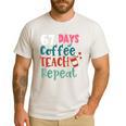 Humor Meme 67 Days Of School Coffee Lover Educator Teacher Men's Casual T-Shirt White