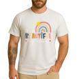 It's A Beautiful Day To Learn Cute Rainbow Boho Teacher Men's Casual T-Shirt White
