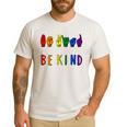 Be Kind Pride Sign Language Rainbow Teachers Interpreter ASL Men's Casual T-Shirt White Be Kind Pride Sign Language Rainbow Teachers Interpreter ASL Men's Casual T-Shirt White