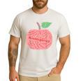 Kindergarten Apple Word Art For Teachers & Students Men's Casual T-Shirt White