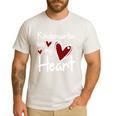 Kindergarten Has My Heart Buffalo Print Teacher Valentine Men's Casual T-Shirt White Kindergarten Has My Heart Buffalo Print Teacher Valentine Men's Casual T-Shirt White