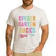 KINDERGARTEN ROCKS Teacher Crew Rock Star Kinder Team Men's Casual T-Shirt White