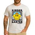 Kindergarten Teacher Hippie Smile Face Back School Men's Casual T-Shirt White Kindergarten Teacher Hippie Smile Face Back School Men's Casual T-Shirt White
