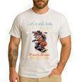 Let's Eat Kids Grammar Werewolf Halloween Teacher Men's Casual T-Shirt White Let's Eat Kids Grammar Werewolf Halloween Teacher Men's Casual T-Shirt White
