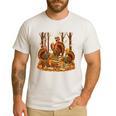 Librarian Turkey Reading Book Fall Thanksgiving Teacher Book Men's Casual T-Shirt White Librarian Turkey Reading Book Fall Thanksgiving Teacher Book Men's Casual T-Shirt White