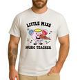 Little Miss Music Teacher Music Teacher Team Men's Casual T-Shirt White Little Miss Music Teacher Music Teacher Team Men's Casual T-Shirt White