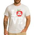 LOVE Apple 3rd Grade Teacher Student School Men's Casual T-Shirt White LOVE Apple 3rd Grade Teacher Student School Men's Casual T-Shirt White