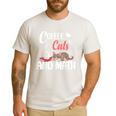 I Love Math Cats And Coffee Heart Mathematics Teacher Men's Casual T-Shirt White I Love Math Cats And Coffee Heart Mathematics Teacher Men's Casual T-Shirt White