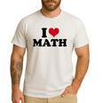 I Love Math Teacher Men's Casual T-Shirt White I Love Math Teacher Men's Casual T-Shirt White