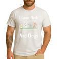 I Love Maths And Dogs Puppy Dog Lover Teacher Student Men's Casual T-Shirt White I Love Maths And Dogs Puppy Dog Lover Teacher Student Men's Casual T-Shirt White