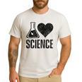 I Love Science Lover Teacher Scientist Sciences Men's Casual T-Shirt White I Love Science Lover Teacher Scientist Sciences Men's Casual T-Shirt White