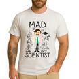 Mad Scientist Shirt Kids Boys Youth Science Teacher Men's Casual T-Shirt White