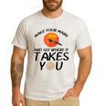 Make Mark Paintbrush International Dot Day Art Teacher Men's Casual T-Shirt White