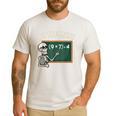 Do The Math 67 Meme Joke Halloween Skeleton Math Teacher Men's Casual T-Shirt White Do The Math 67 Meme Joke Halloween Skeleton Math Teacher Men's Casual T-Shirt White