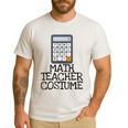 Math Teacher Costume Tshirt Halloween High School Calculator Men's Casual T-Shirt White