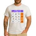 Math Teacher Halloween Costume Calculator Math Pun Men's Casual T-Shirt White