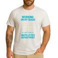 Mathletics Working On My Quads Algebra Math Teacher Men's Casual T-Shirt White Mathletics Working On My Quads Algebra Math Teacher Men's Casual T-Shirt White