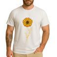 Music Teacher Shirt Sunflower Music Notes Musician Singer Men's Casual T-Shirt White Music Teacher Shirt Sunflower Music Notes Musician Singer Men's Casual T-Shirt White