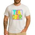Neon Retro Teacher Cute Teacher Team New Teacher Back To Sch Men's Casual T-Shirt White Neon Retro Teacher Cute Teacher Team New Teacher Back To Sch Men's Casual T-Shirt White