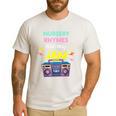Nursery Rhymes Are My Jam 80s Retro Teachers & Students Kids Men's Casual T-Shirt White