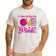 In October We Wear Pink Love Teacher Breast Cancer Awareness Men's Casual T-Shirt White